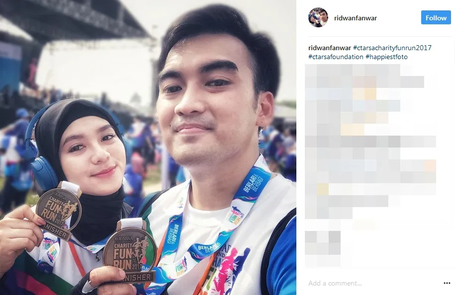 Kekasih baru Ridwan Anwar, sama cantiknya dengan Rina Nose ©instagram/ridwanfanwar