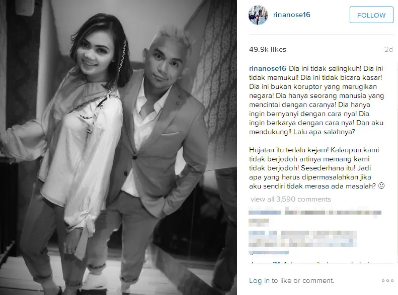 Rina Nose murka di Instagram © Instagram.com/rinanose16