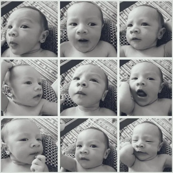 Ekspresi lucu Baby Bjorka, bikin gemas! © instagram.com/sabaidieter