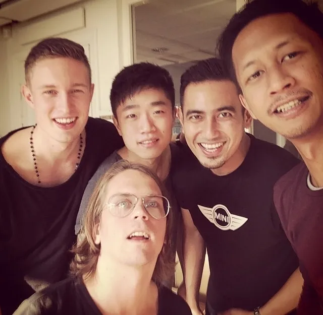Rio Febrian dan tim arranger hebat Swedia ©dok.pri