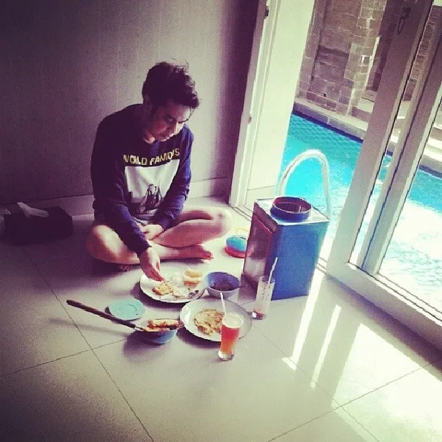 Nikmatnya menu sederhana ala Olga @ instagram.com/bangbily