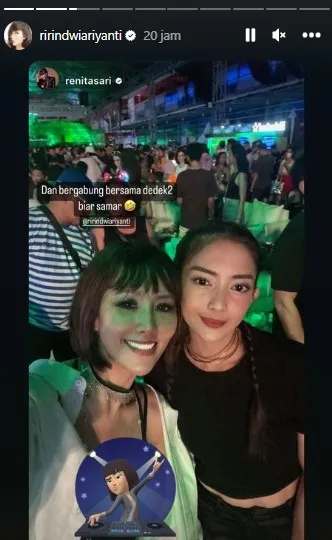 Ririn Dwi Ariyanti Nonton DWP 2022 (Credit: Instagram/ririndwiariyanti)
