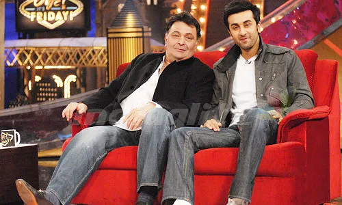 Rishi Kapoor yang sangat menyayangi putranya, Ranbir Kapoor @st1yellowwallpaper.blogspot.com