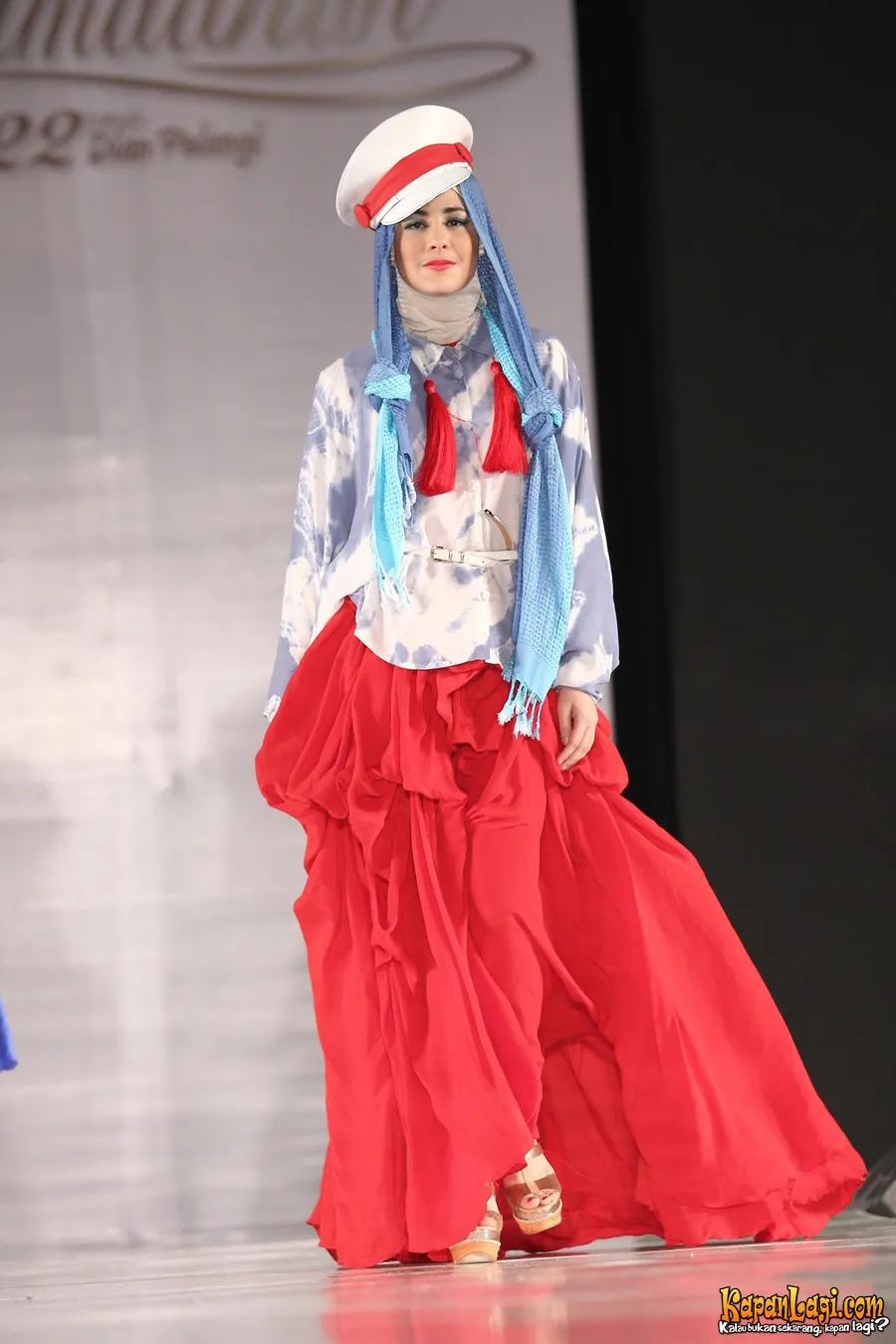 Salah satu penampilan Risty Tagor di catwalk 