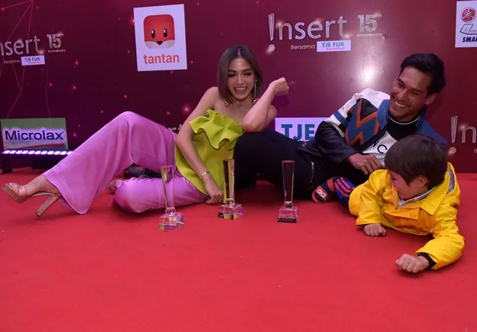 Potret kebersamaan Richard Kyle, Jessica Iskandar & El di acara ulang tahun Insert © KapanLagi.com/Budy Santoso