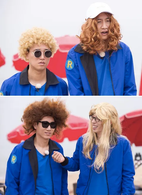Yakin bisa tahan ketawa saat melihat penampilan mereka? © instagram.com/sbs_runningman_sbs
