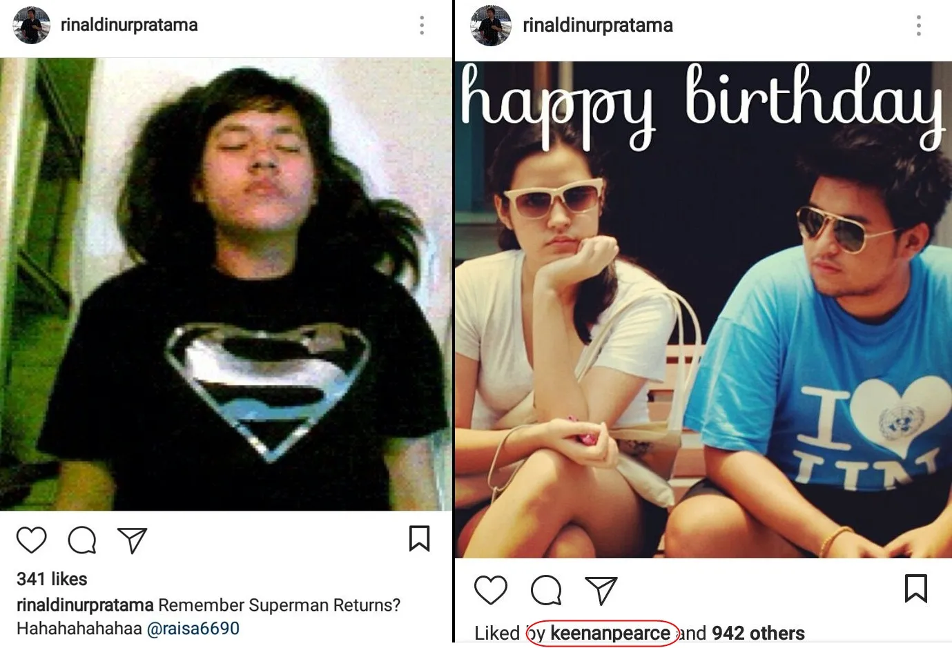 Foto jadul Raisa yang menyita perhatian. 姆nstagram.com/rinaldinurpratama
