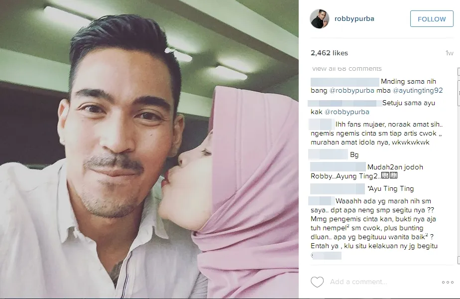 Robby Purba dijodohkan dengan Ayu Ting Ting, kamu setuju? ©instagram/robbypurba