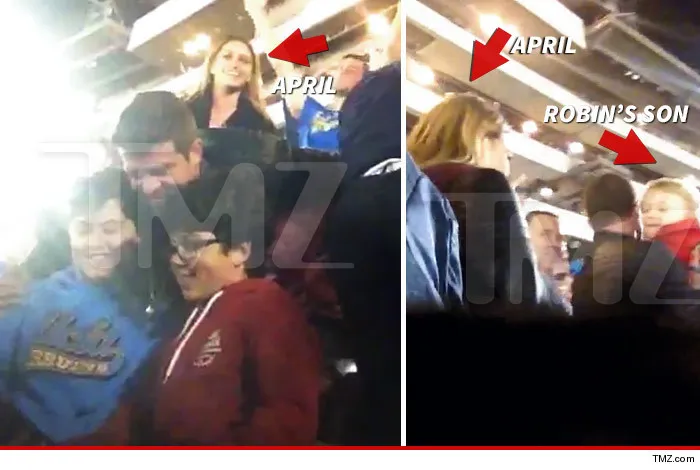 Potret kedekatan April dan anak Robin @ TMZ.com