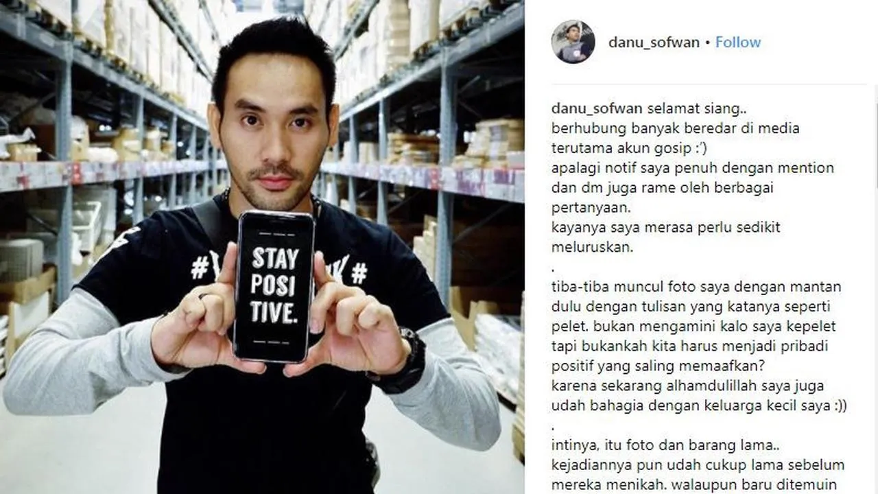 Klarifikasi Danu Sofwan (Credit: instagram.com/danu_sofwan)