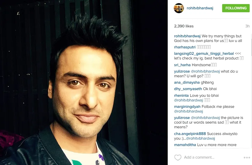Inikah isyarat Rohit bakal pulang ke India? @instagram/rohitvbhardwaj