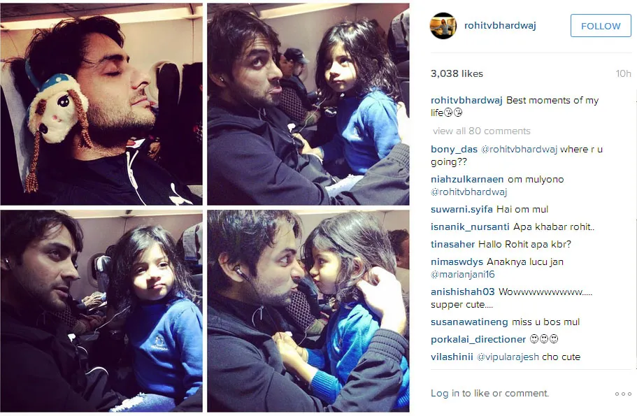 Ini dia momen terbaik dalam hidup Rohit Bhardwaj, menghabiskan waktu bareng Tia! © Instagram.coom/rohitvbhardwaj