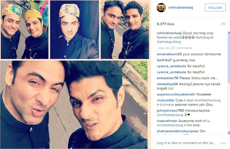 Ini dia keseruan Rohit dan Vin saat berdandan ala Abang Jakarta @instagram.com/rohitvbhardwaj