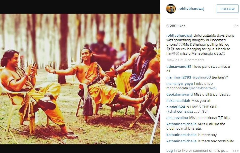 Ini dia momen usil Rohit dan Shaheer pada Saurav saat jeda syuting @instagram.com/rohitvbhardwaj