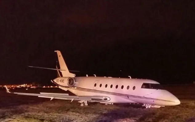 Jet pribadi Ronaldo alami kerusakan parah @ dailymail.co.uk