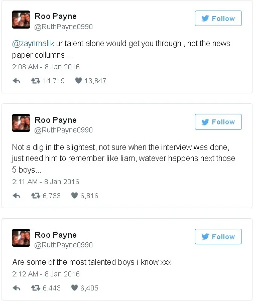Tweet Dari Ruth Payne © Twitter RuthPayne1990