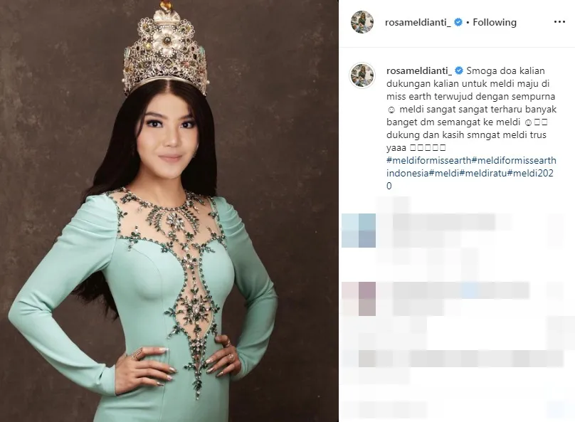 Credit: Instagram/rosameldianti_