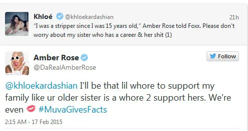 Amber Rose sebut Kim Kardashian wanita murahan © Twitter/AMber Rose