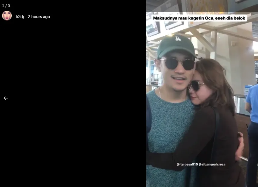 Rossa peluk mesra Afgan di bandara @titidj
