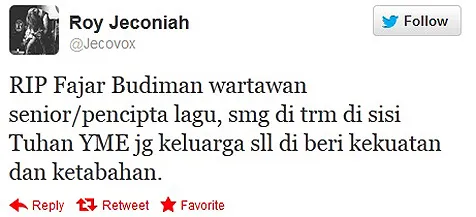 Twitter Roy Jeconiah