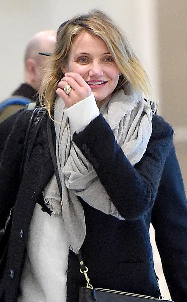 Cincin Cameron Diaz bukan cincin tunangan? @Xposure/AKM-GSI