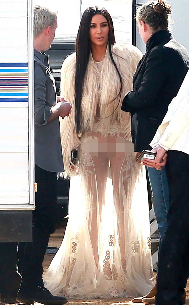 Kim K di set film OCEAN'S 8/©Fameflynet via eonline.com