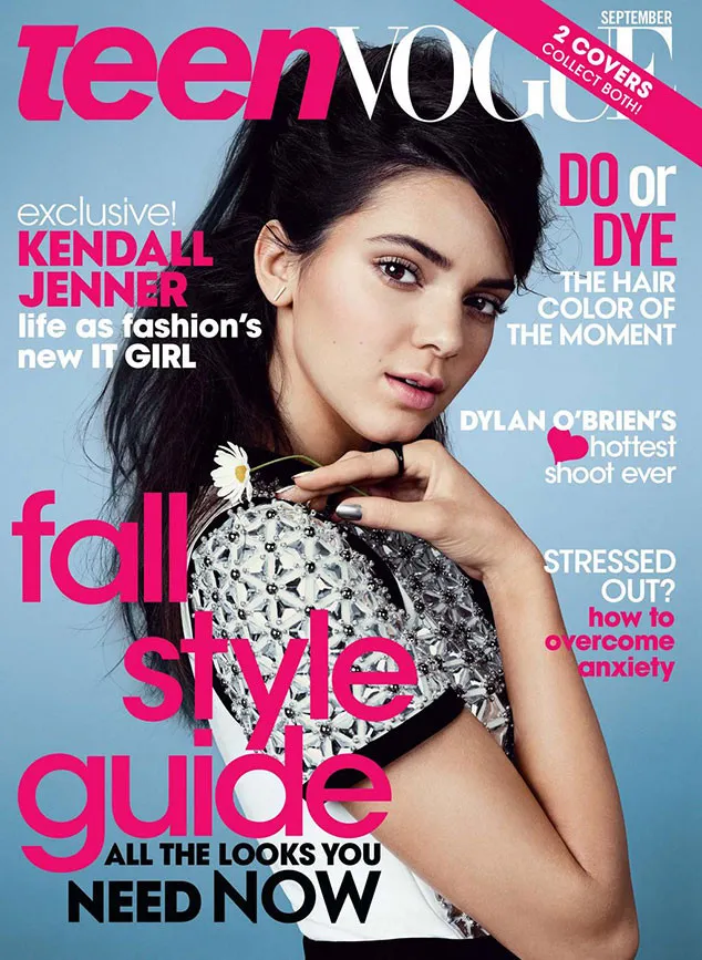 Kendall Jenner pernah jadi cover majalah Teen Vogue @ Vogue