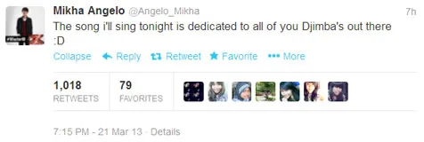 Twitter Mikha Angelo