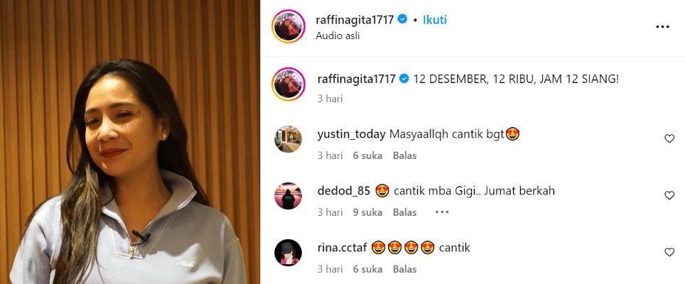 Sumber: instagram.com/raffinagita1717