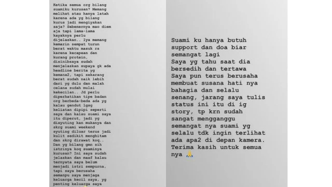 Sarwendah minta maaf jika belum bisa menjadi istri yang sempurna. (Credit: instagram.com/sarwendah29)