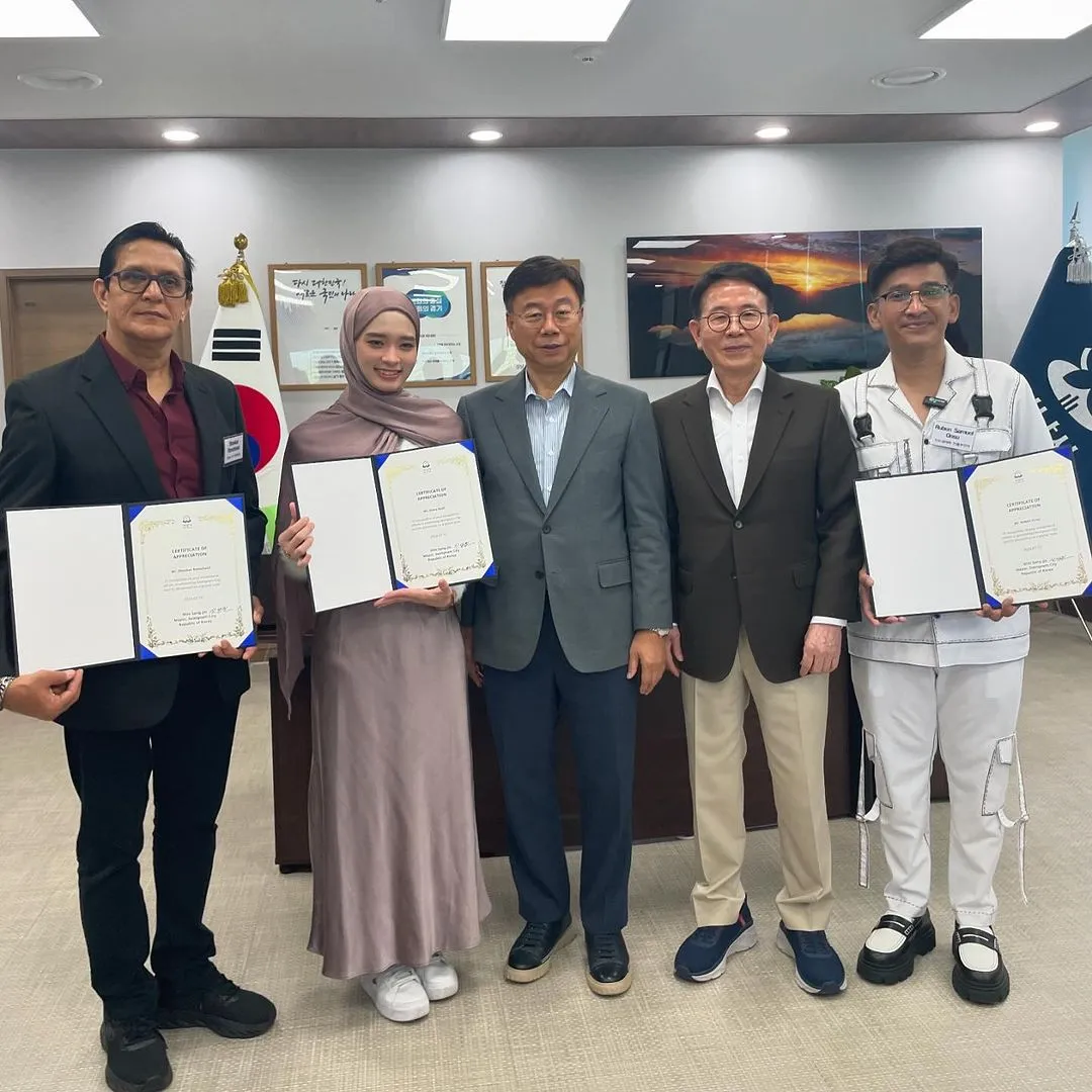 Potret Ruben Onsu Bertemu Walikota Seongnam, Korea Selatan (Credit: Instagram/ruben_onsu)