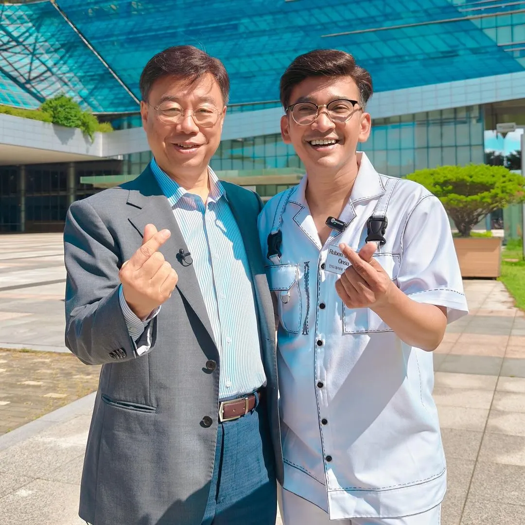 Potret Ruben Onsu Bertemu Walikota Seongnam, Korea Selatan (Credit: Instagram/ruben_onsu)