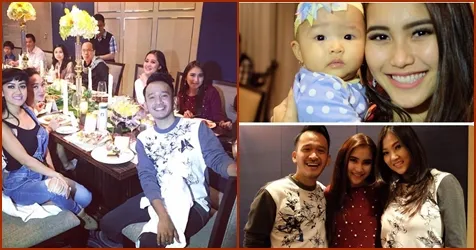 Ucapan Gotik (krii) dan Ayu Ting Ting (kanan) untuk Ruben Onsu - Sarwendah © Instagram