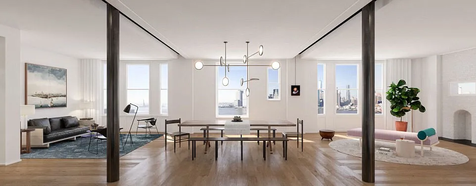 Salah satu ruangan di penthouse baru Matt Damon © dailymail.co.uk