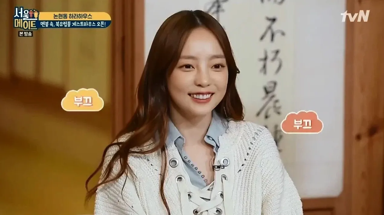 Goo Hara saat tampil di acara 'Seoulmates' © tvN