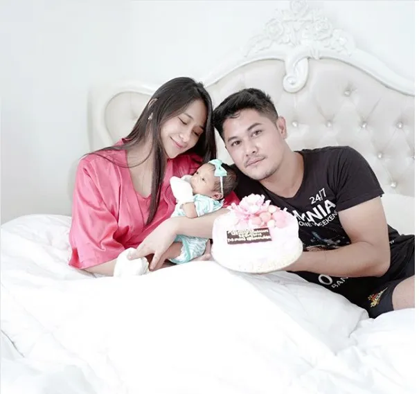 Ryana Dea dan Puadin Redi memberikan nama yang cantik untuk puteri mereka. Cr: istimewa