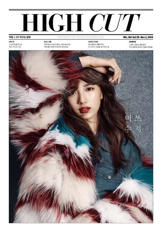 Suzy Miss A jadi cover High Cut edisi terbaru. ©High Cut