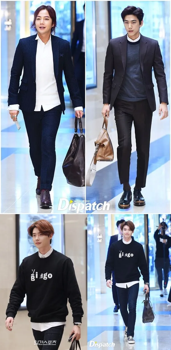 Jang Geun Suk, Sung Joon, dan Lee Jong Suk datang dalam acara yang sama. ©istimewa