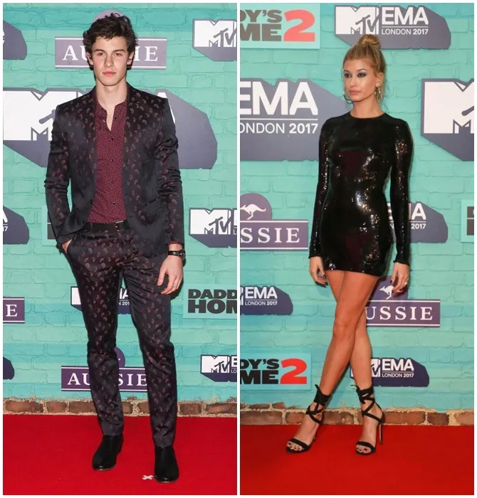 Shawn dan Hailey sama-sama datang di acara MTV EMA © Istimewa