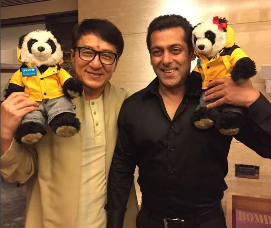 Salman dan Jackie senang akhirnya bisa bertemu ©twitter/beingsalmankhan