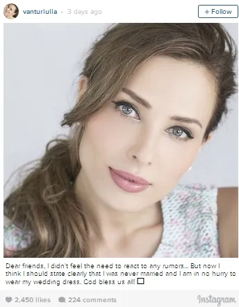 Iulia bantah dirinya bakal nikah dengan Salman ©instagram/vanturiulia