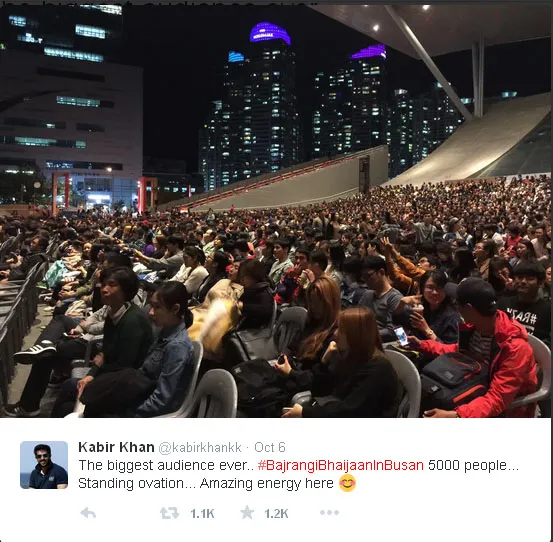 Kabir Khan bangga filmnya mendapat sambutan hangat di Korea © Twitter.com/kabirkhankk