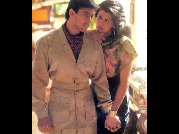 Ini dia potret kemesraan Salman Khan dan Sangeeta Bijlani, mantan pacarnya dulu saat sedang syuting iklan bersama @filmibeat.com