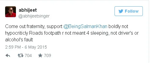 Ini dia salah satu kicauan Abhijeet yang kontroversial itu @twitter.com/abhijeetsinger