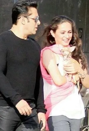 Lavina saat bertemu dengan Salman. @timesofindia