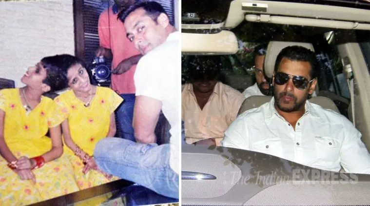 Salman Khan, Saba dan Farah saat bertemu tiga tahun lalu. @indianexpress