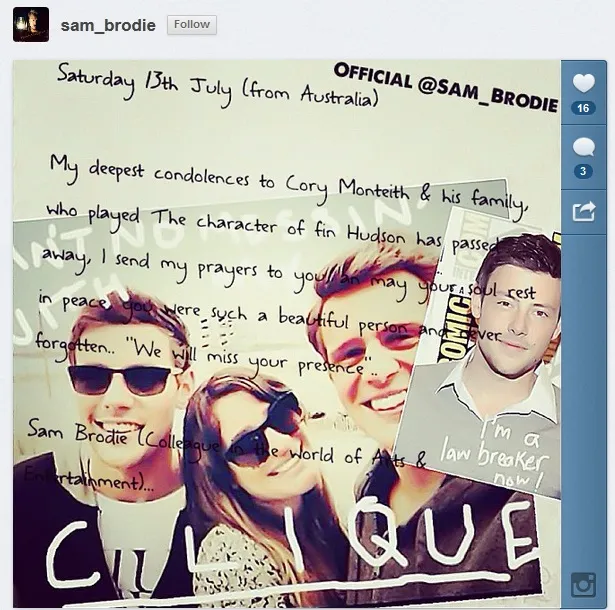 Instagram Sam Brodie