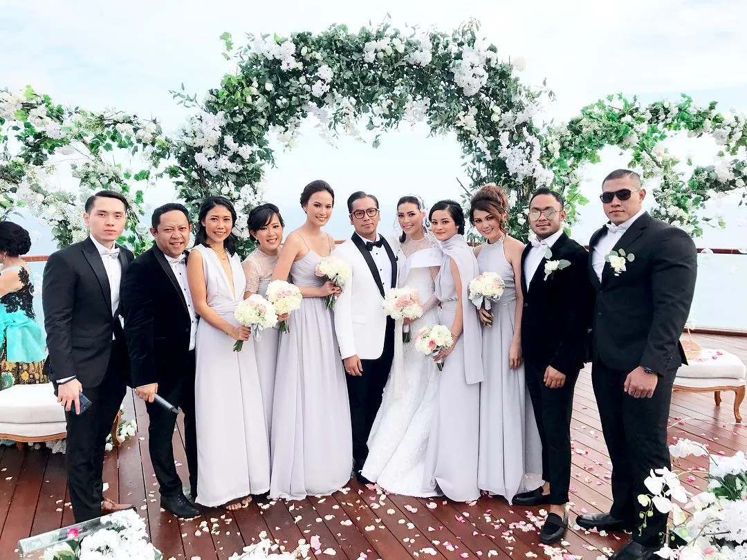 Foto pernikahan Sammy dan Viviane yang dibagikan oleh seorang teman via sosial media © instagram.com/andrejoeventus