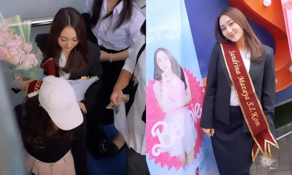 Potret Sandrina Mazaya Jalani Sidang Skripsi (Credit: Instagram/sandrinamazayya)