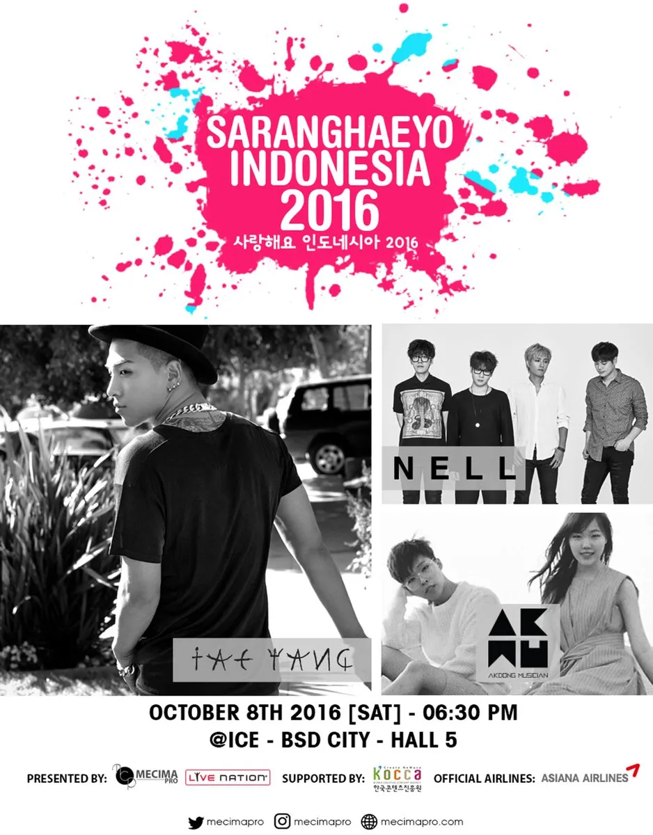 Saranghaeyo Indonesia 2016 digelar tanggal 8 Oktober © twitter.com/mecimapro